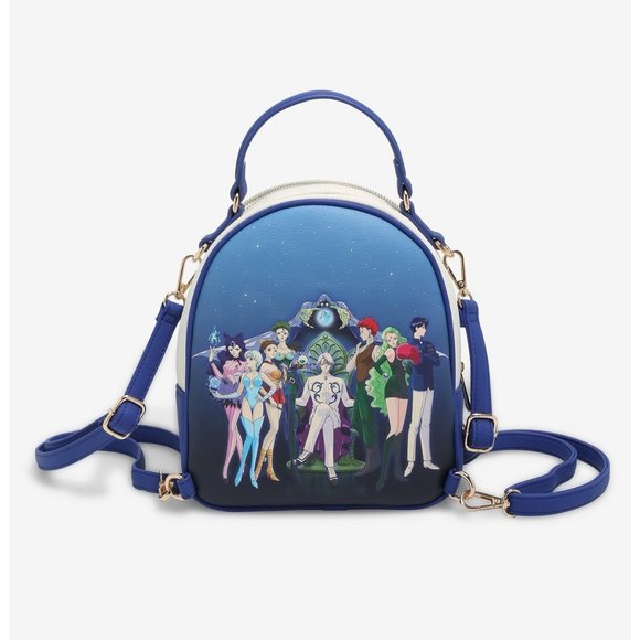 Pretty Sailor Moon Sailor Guardians & Black Moon Reverisible Mini Backpack NWT main image 2